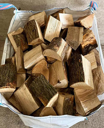 Bulk bags of logs from Morton Farm Logs